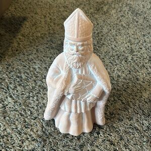 Handmade Ceramic Bisque - Santa Claus Sculpture - Italian Santa C02-24